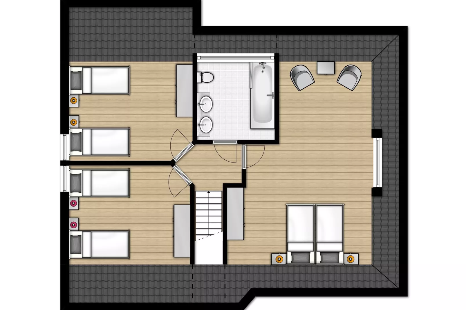 Buitenhof Domburg 1-Plattegrond