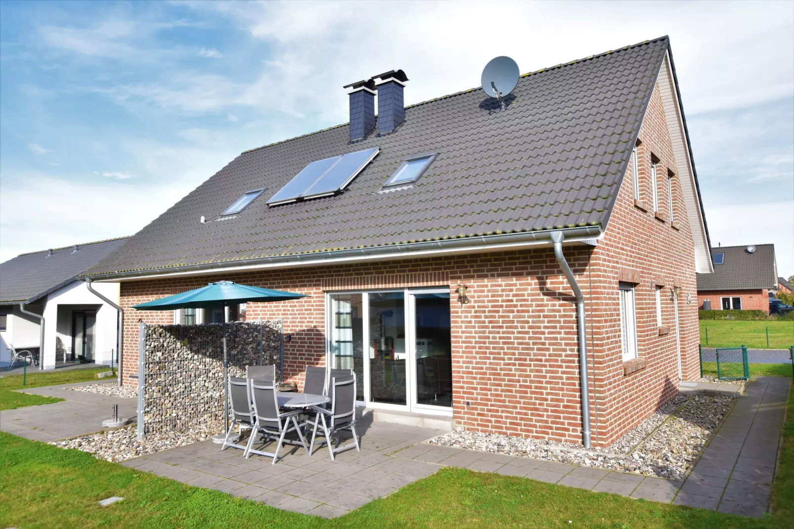 Ferienhaus Grasnelke / K4a-Buitenkant zomer