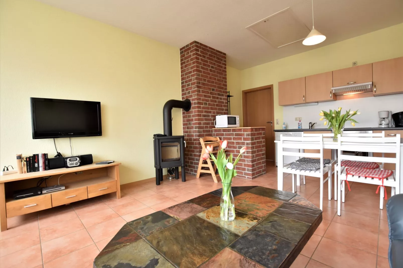 Feriendoppelhaus Bernsteinring Z1-Woonkamer