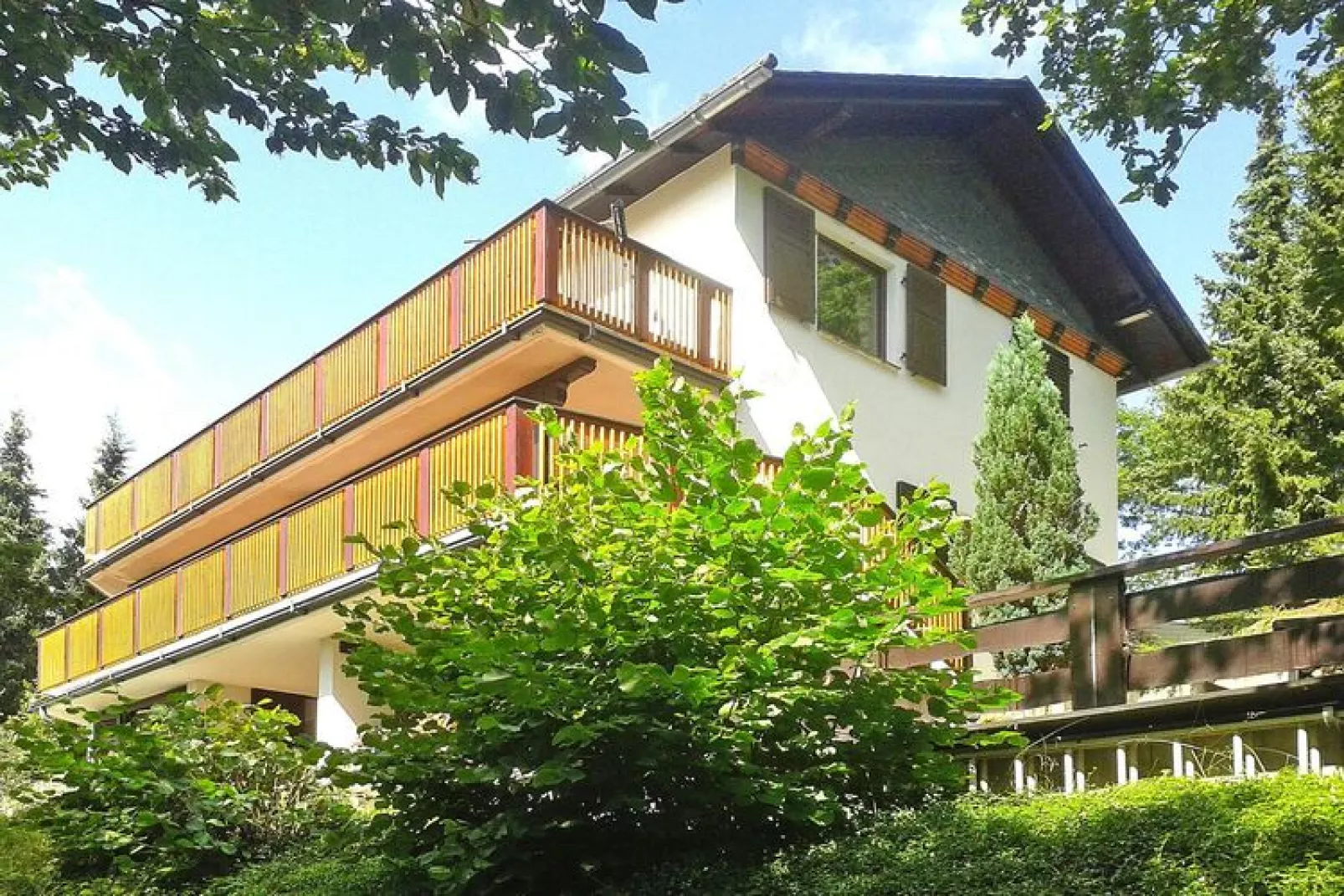 Ferienhaus Sackpfeifenblick-Buitenkant zomer