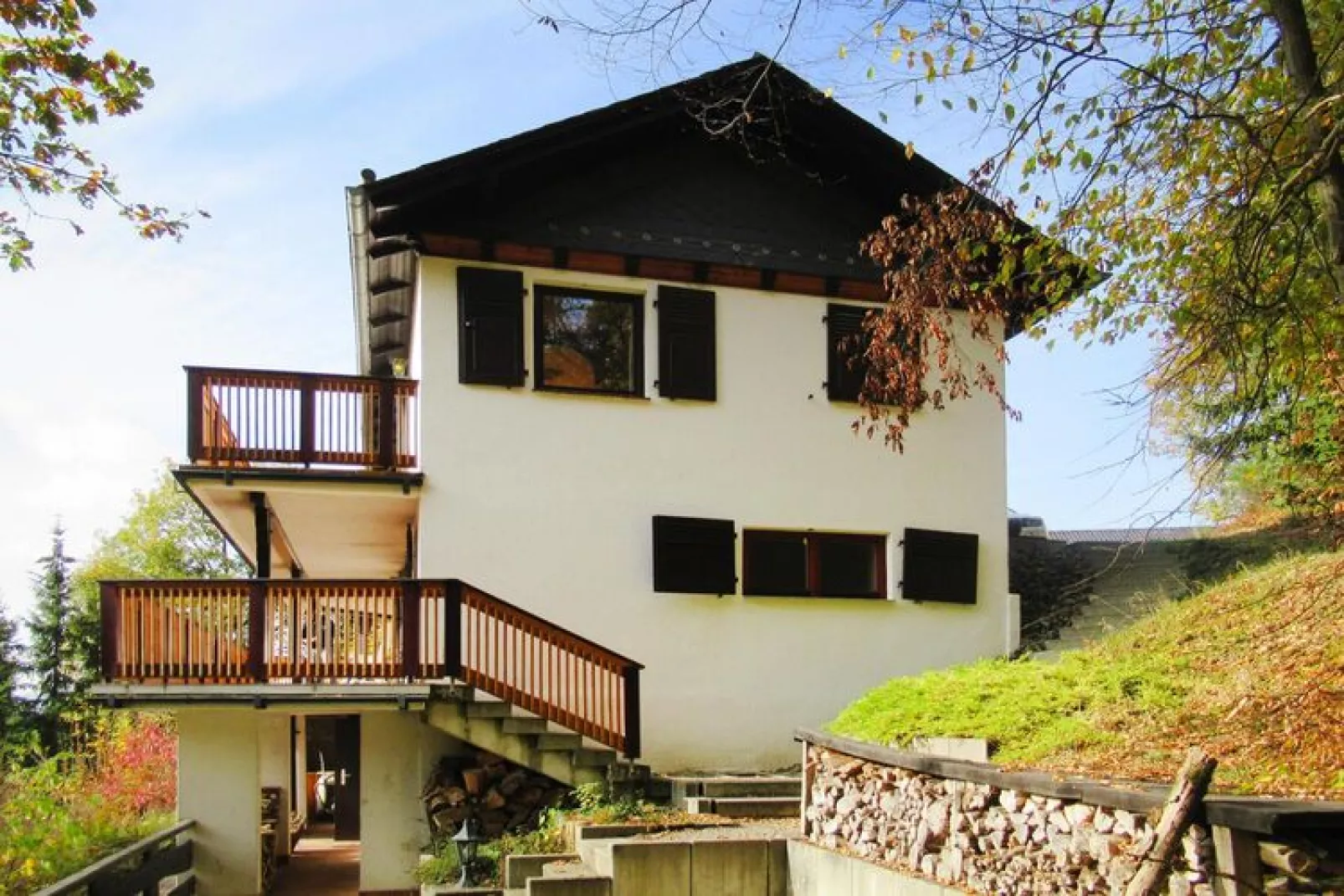 Ferienhaus Sackpfeifenblick-Buitenkant zomer