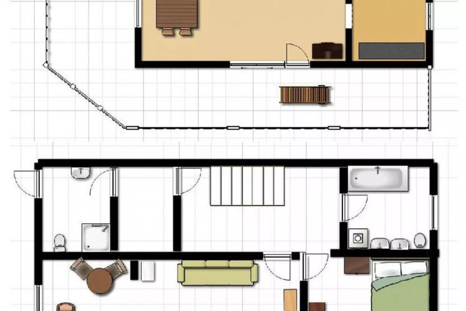 Ferienhaus Sackpfeifenblick-Plattegrond