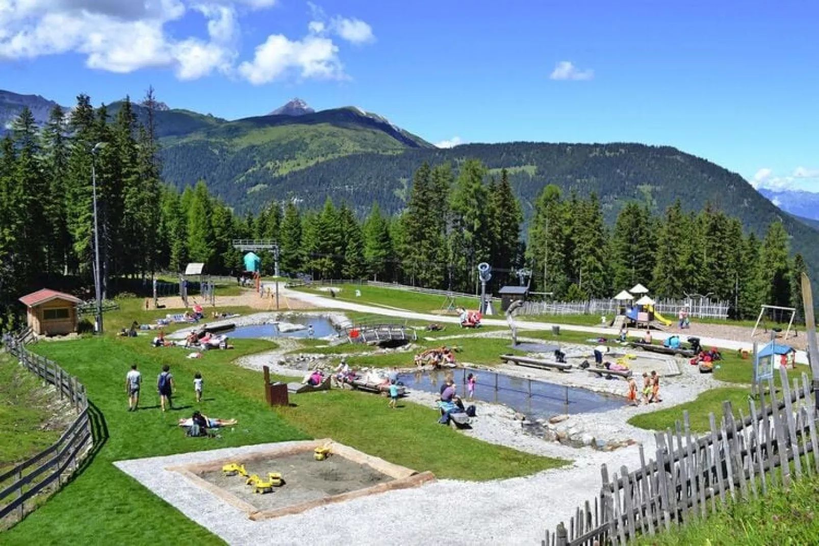 Chalets Bergeralm, Steinach am Brenner-Wellness Chalet XL - 8 Personen-Uitzicht zomer