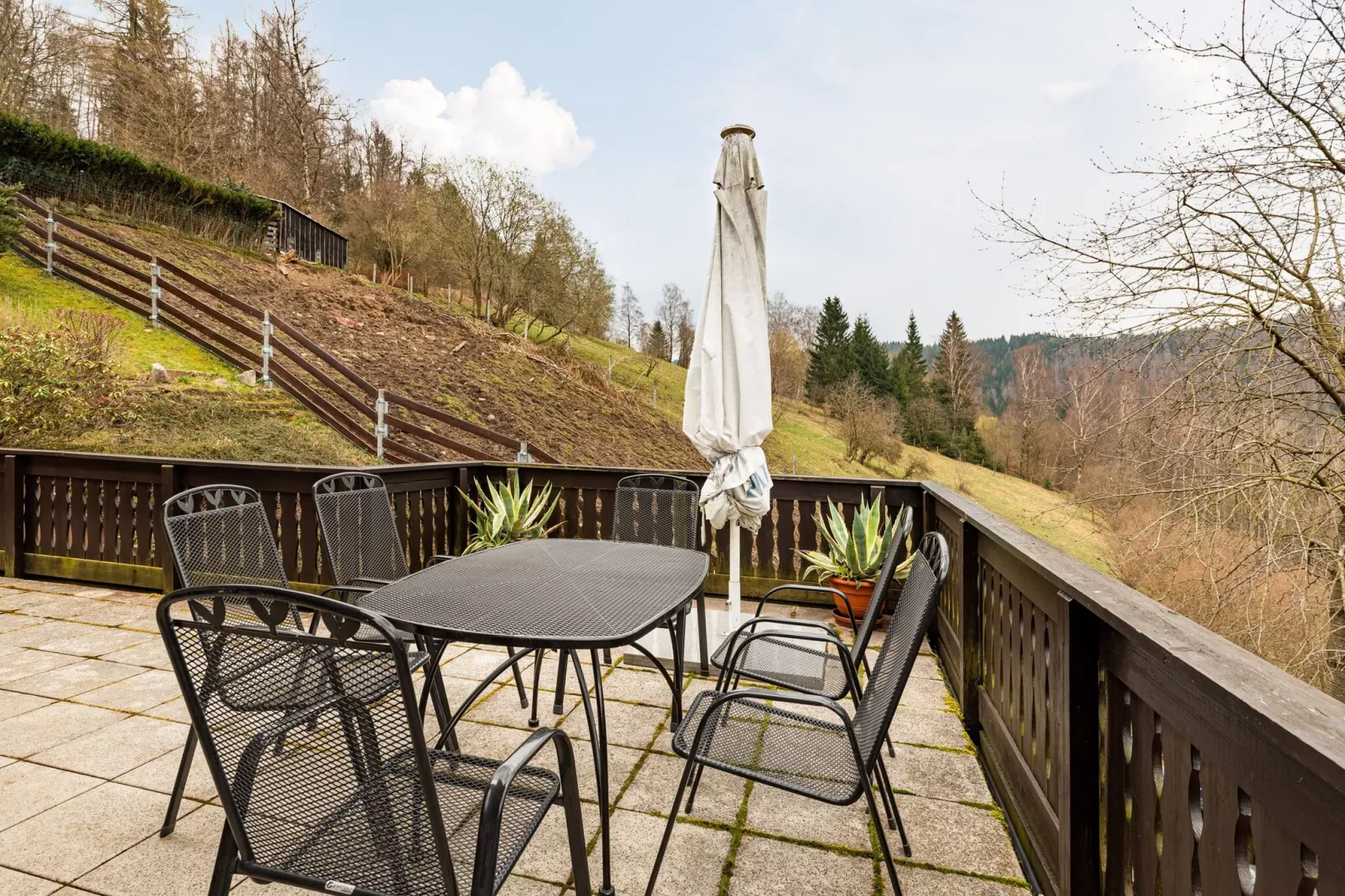 Ferienhaus Unterschönau-Terrasbalkon