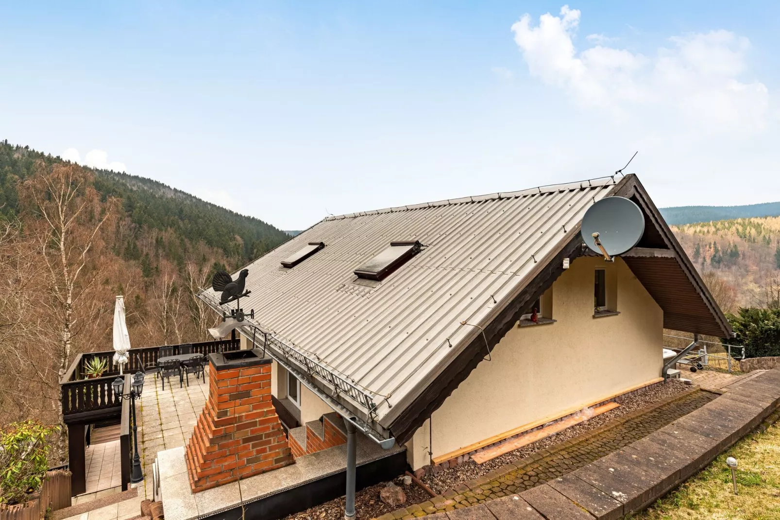 Ferienhaus Unterschönau-Buitenkant zomer