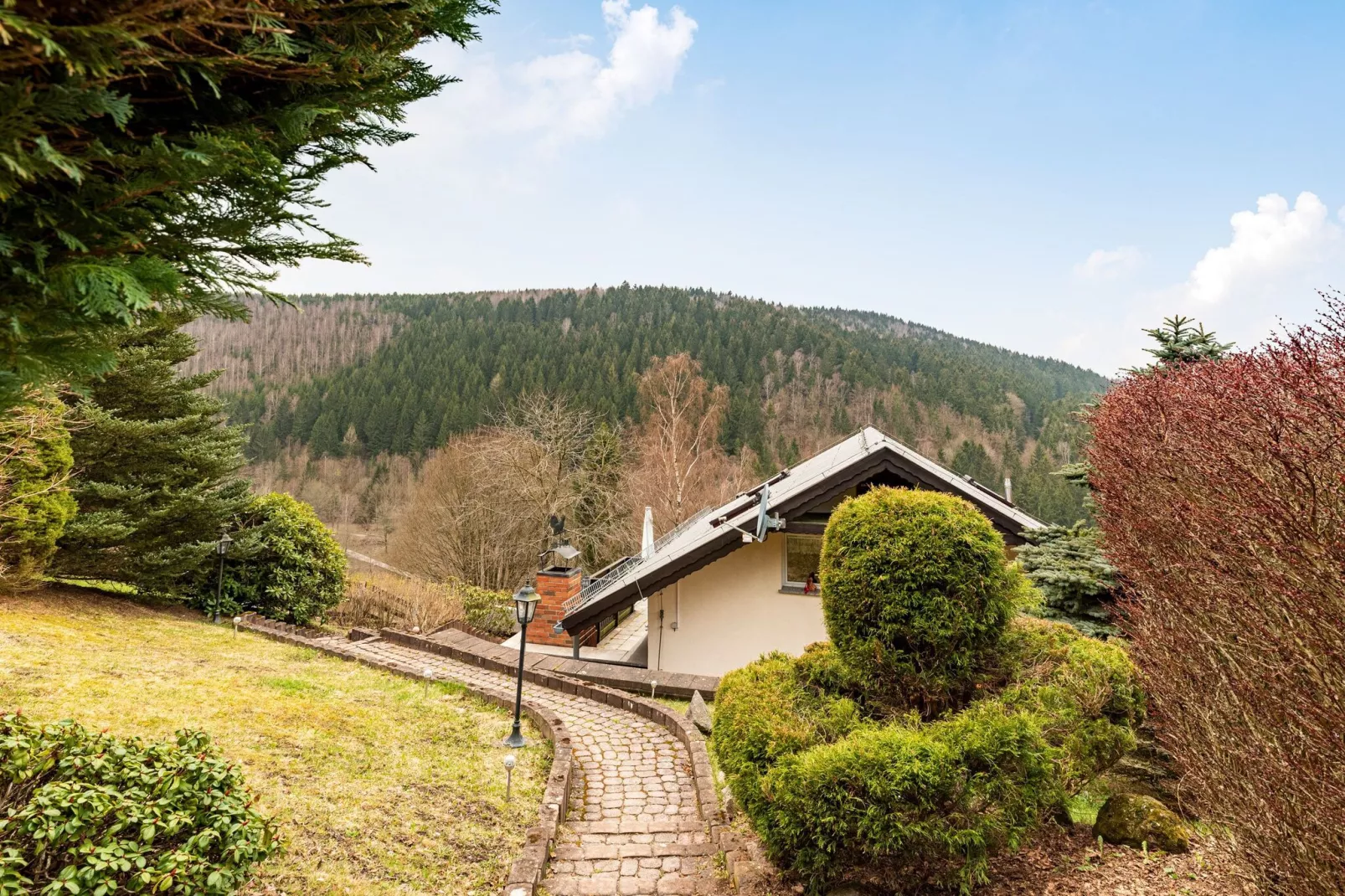 Ferienhaus Unterschönau-Tuinen zomer