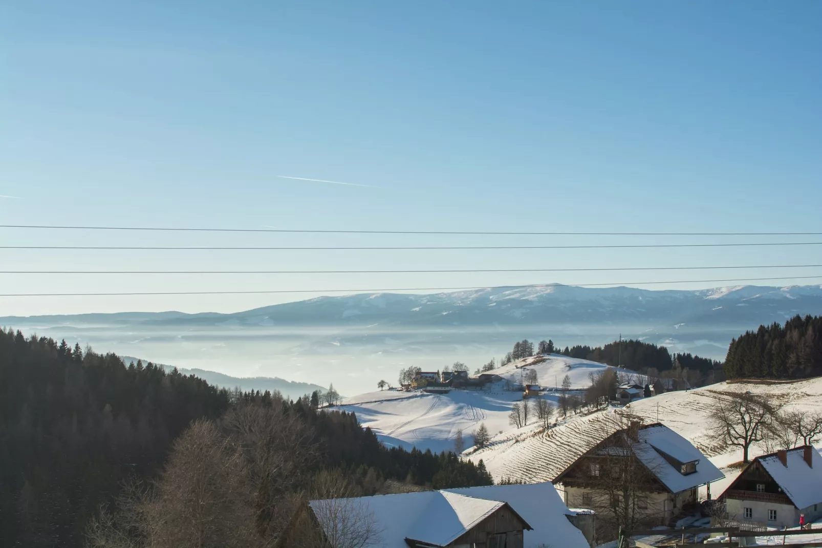 Almdorf Weinebene-Gebied winter 20km