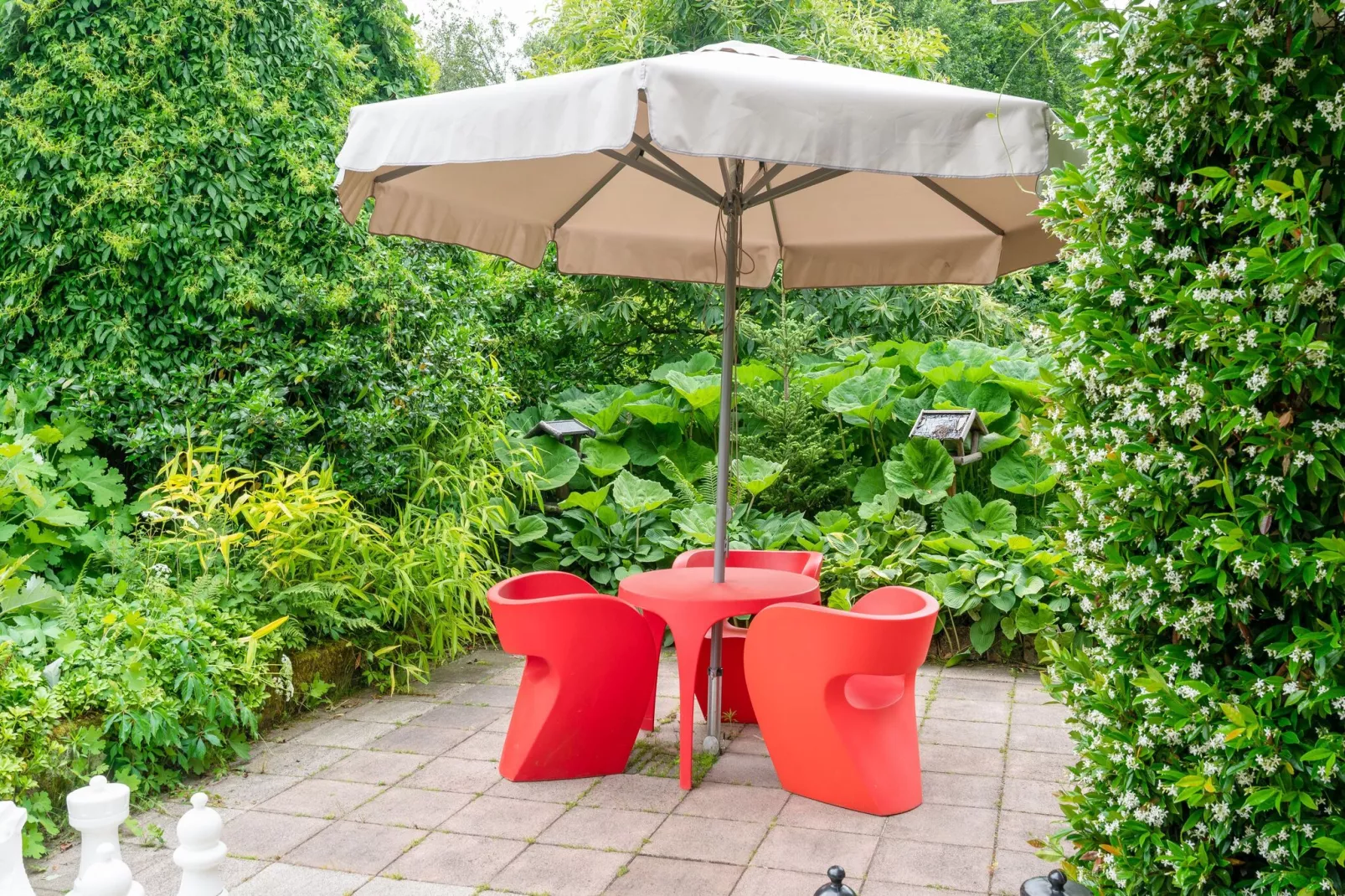 De Engelse tuin van Oldenzaal-Terrasbalkon