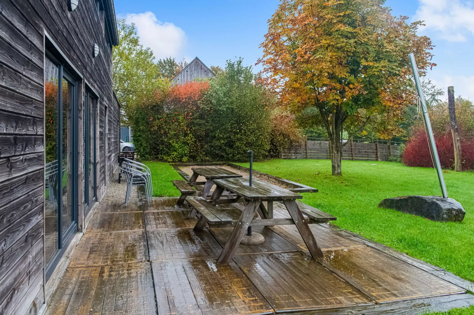 Le Chalet des Fagnes-Terrasbalkon