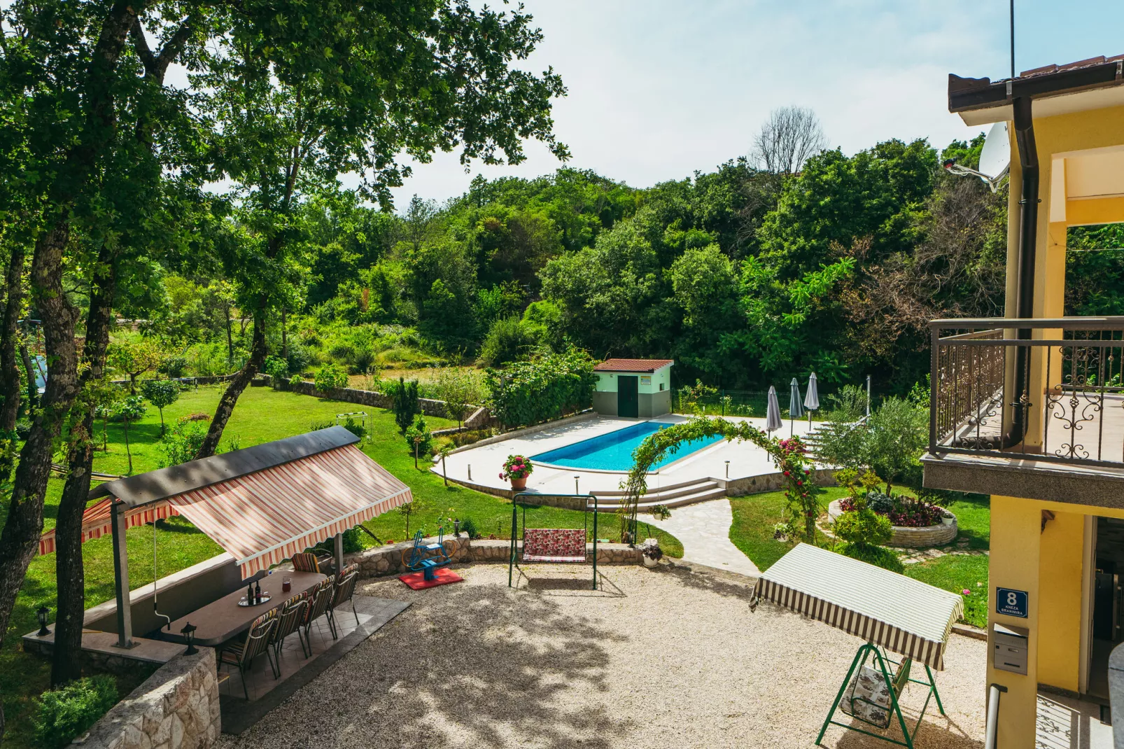 Villa Estera-Tuinen zomer