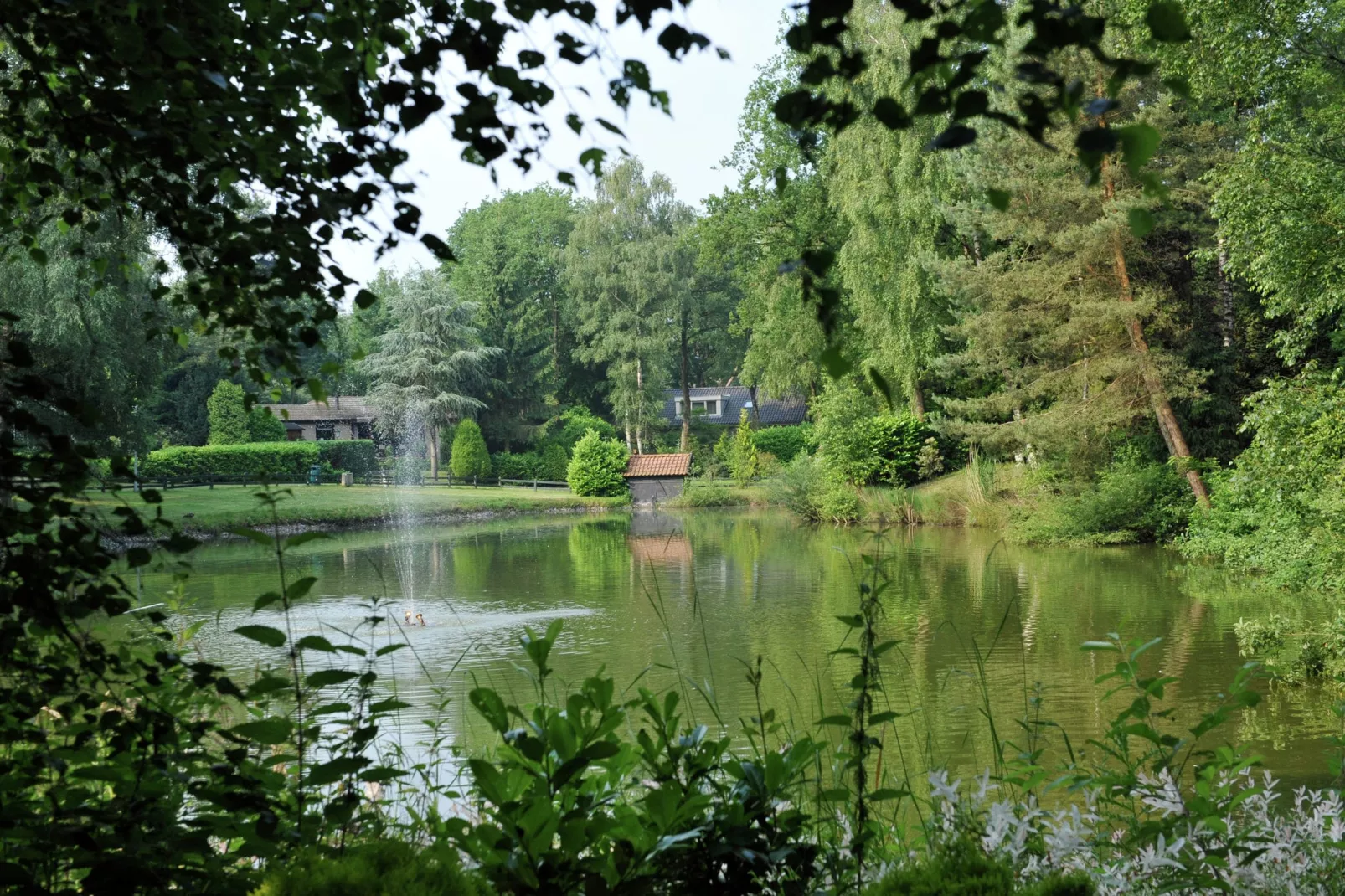 Robuust huis met twee badkamers, op een vakantiepark bij Baarle-Nassau-Gebieden zomer 1km