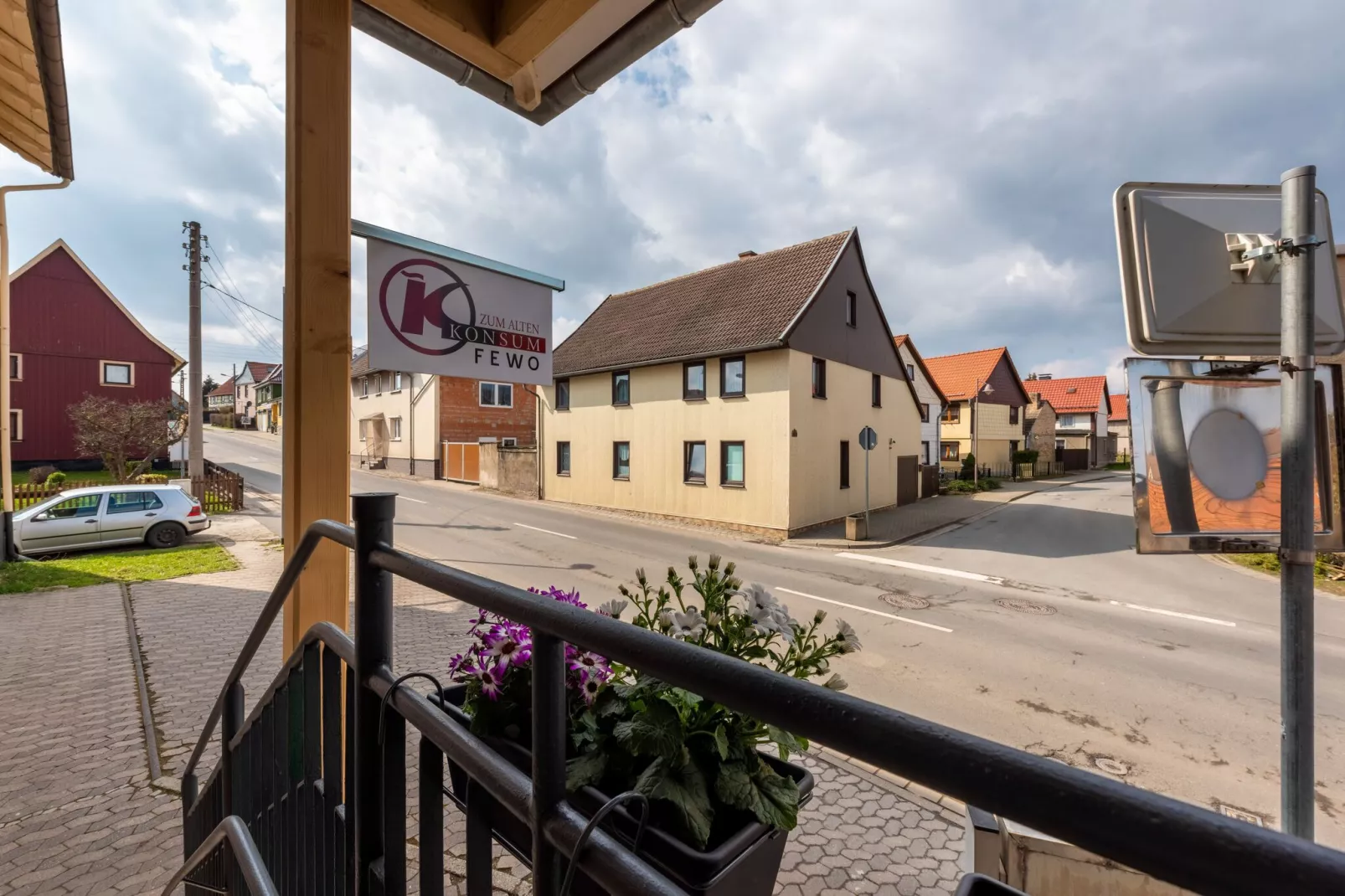 Ferienwohnung zum alten Konsum-Uitzicht zomer