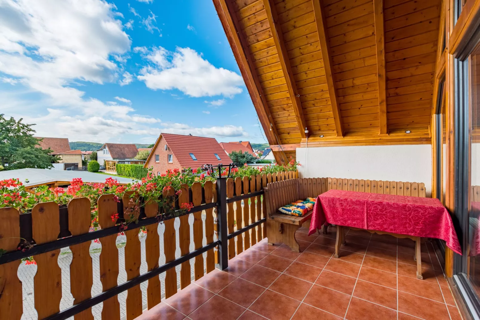 Ferienwohnung Jagdglück-Terrasbalkon