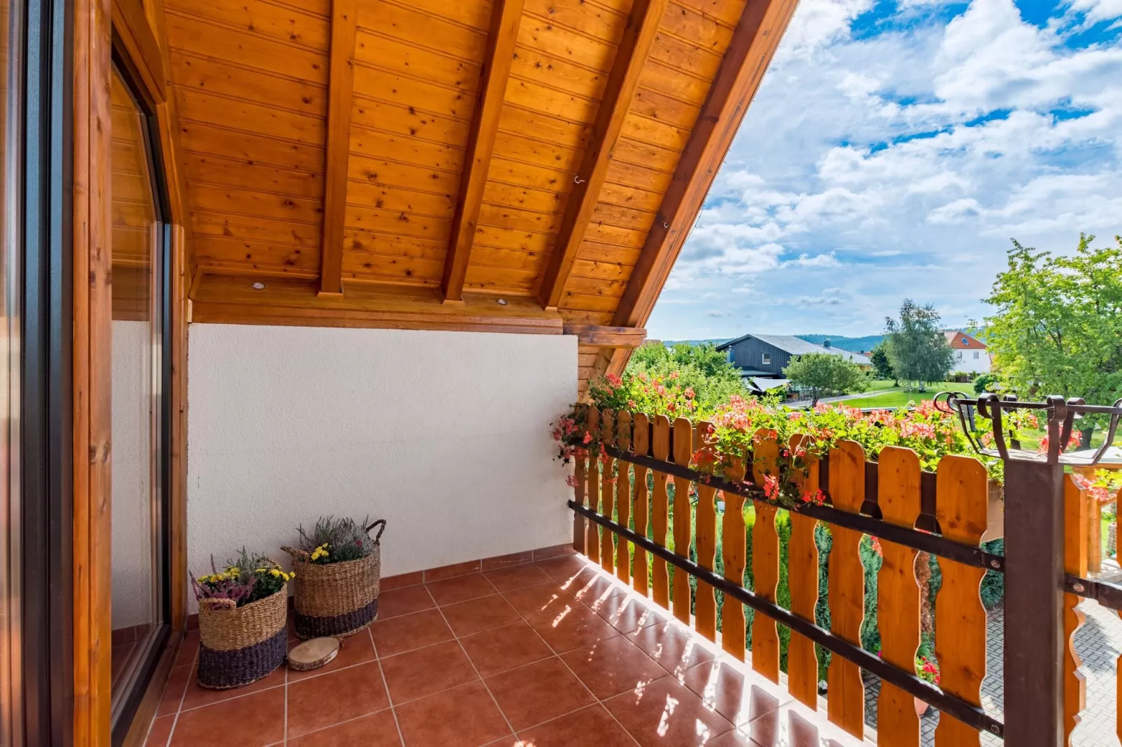 Ferienwohnung Jagdglück-Terrasbalkon