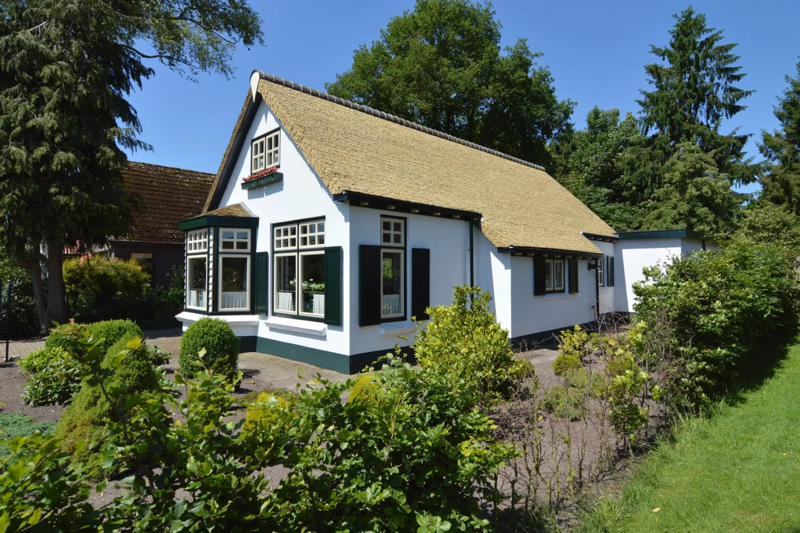 Little White Cottage-Buitenkant zomer