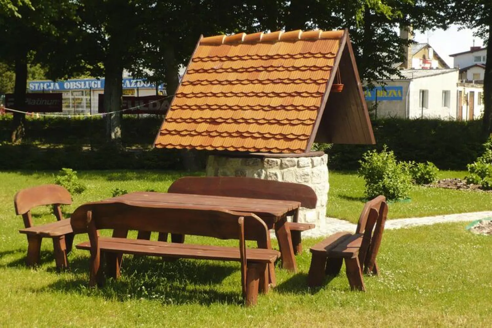 Apartament Darłowo-Tuinen zomer