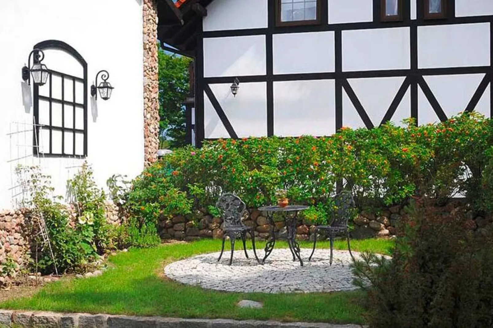 Apartament Darłowo-Tuinen zomer