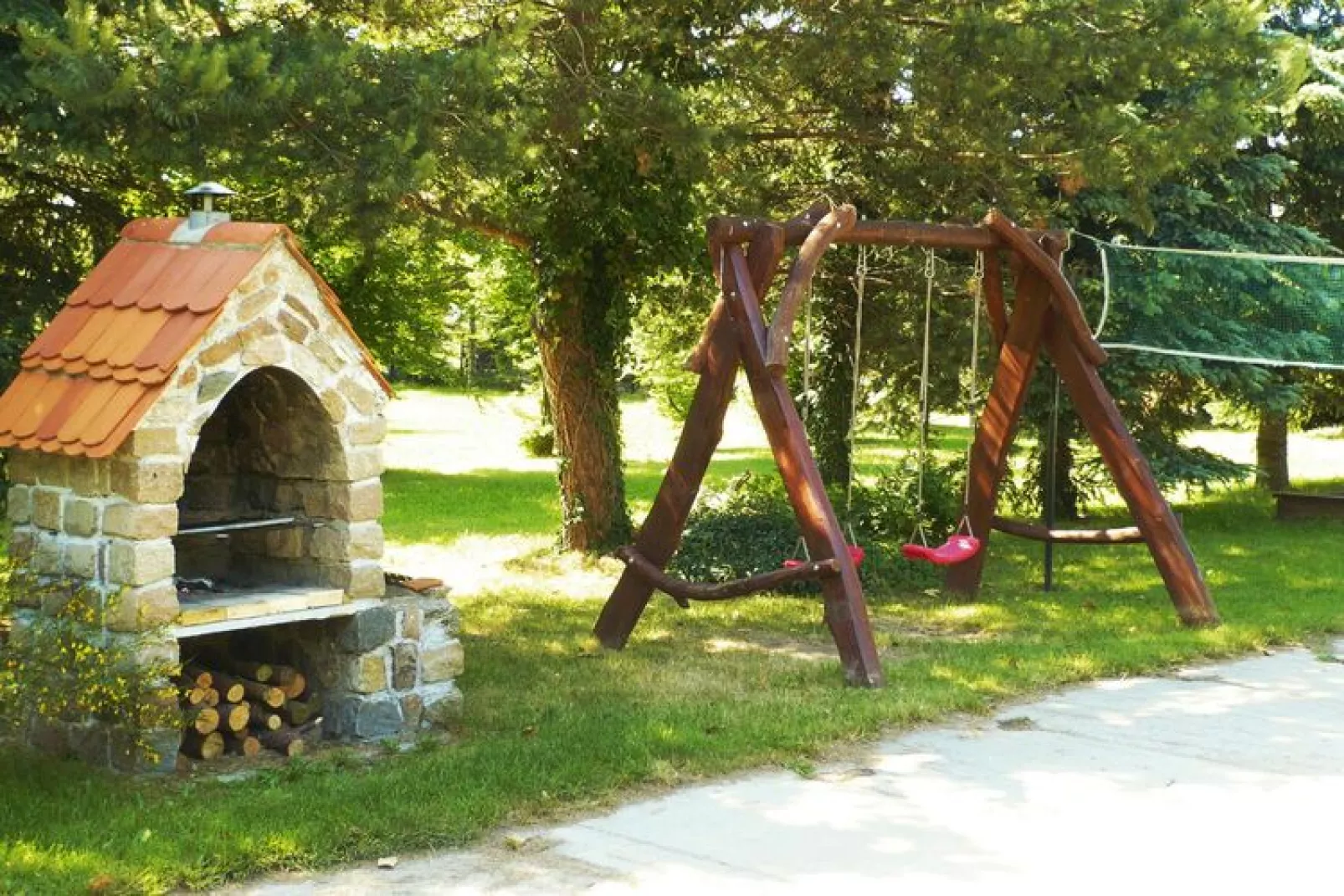 Apartament Darłowo-Tuinen zomer