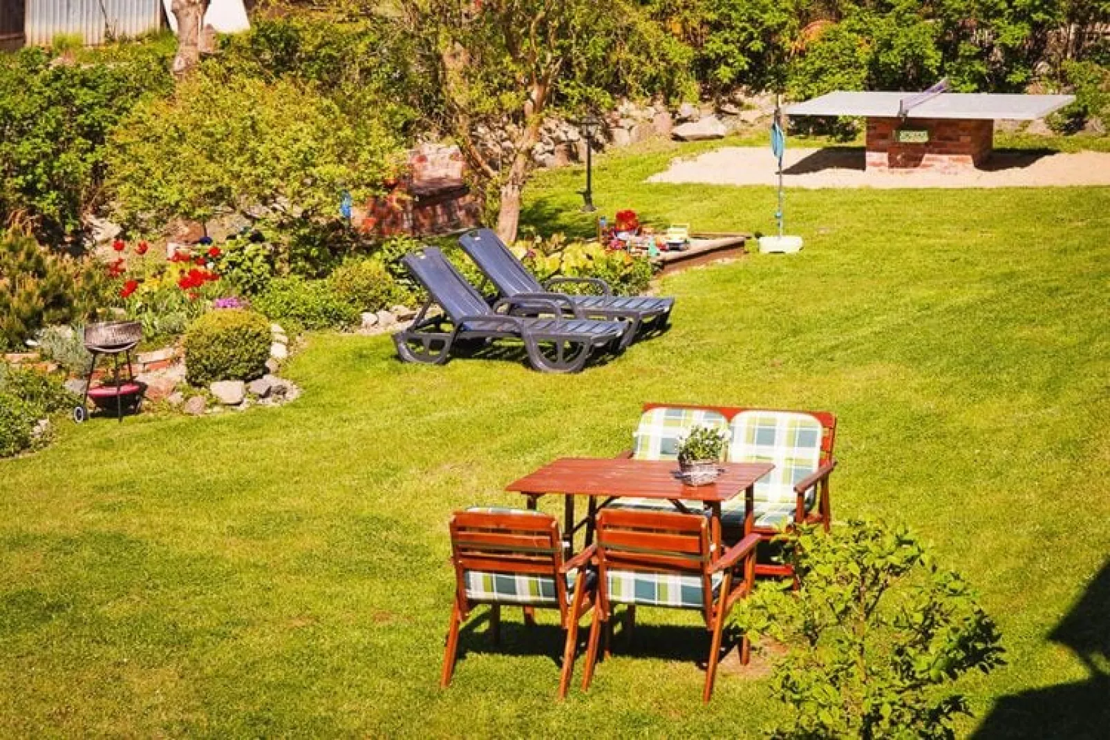 Apartament Darłowo-Tuinen zomer