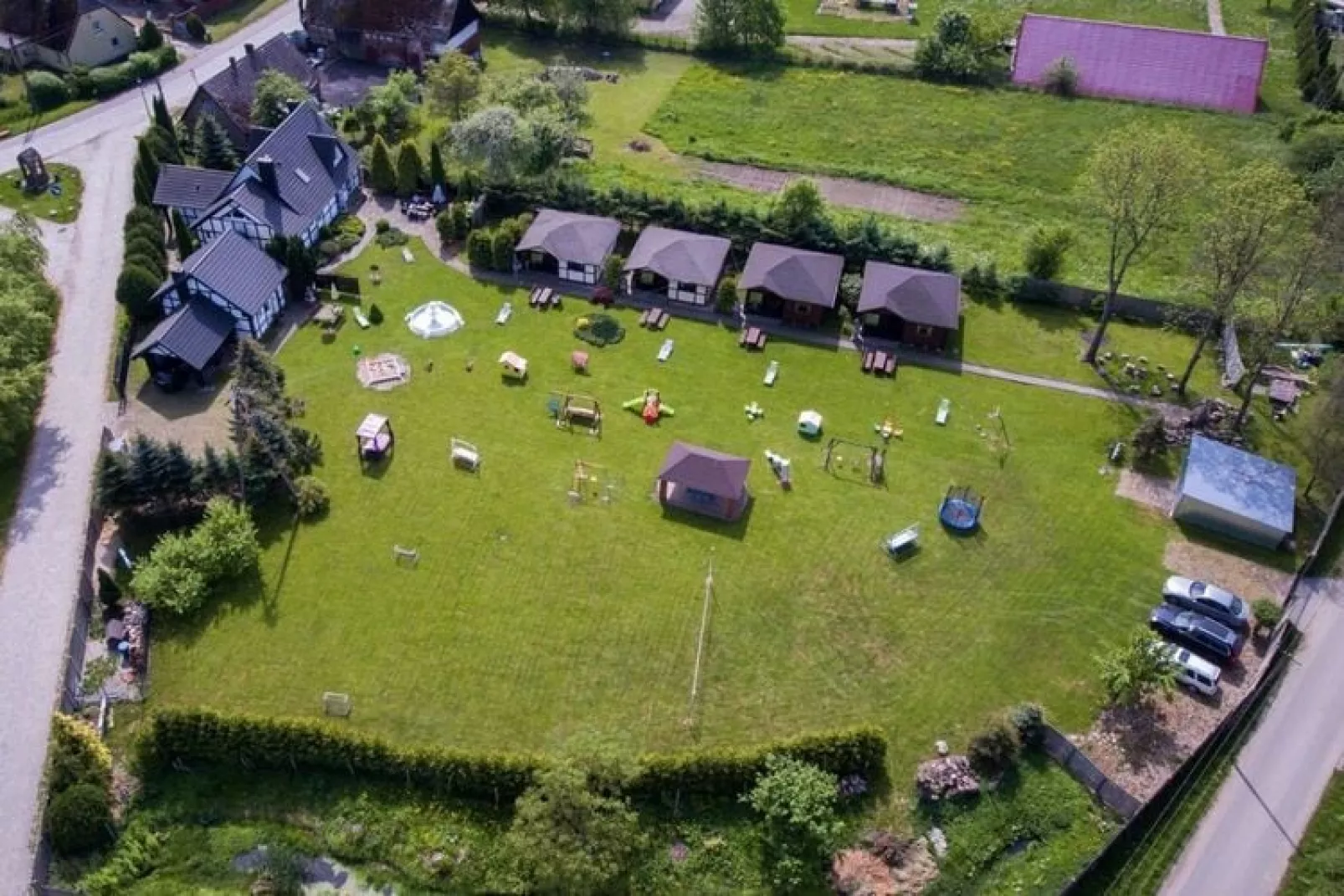 Doomki parterowe TYP A Łącko-Tuinen zomer