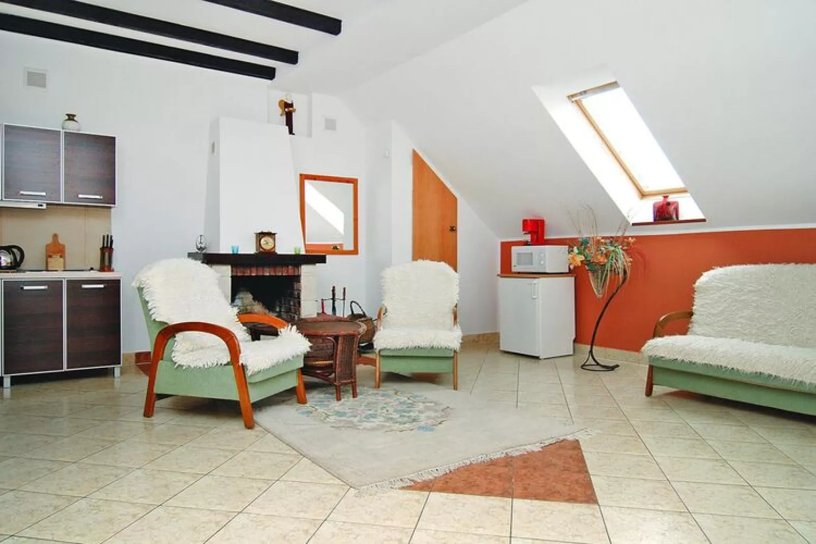Holiday flats Rowy Typ B-Woonkamer