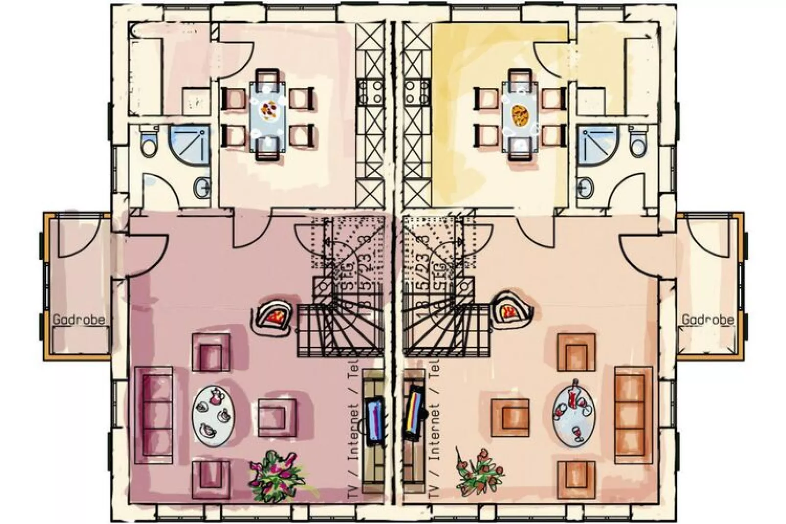 Gutshofhäuser Sellin-Plattegrond