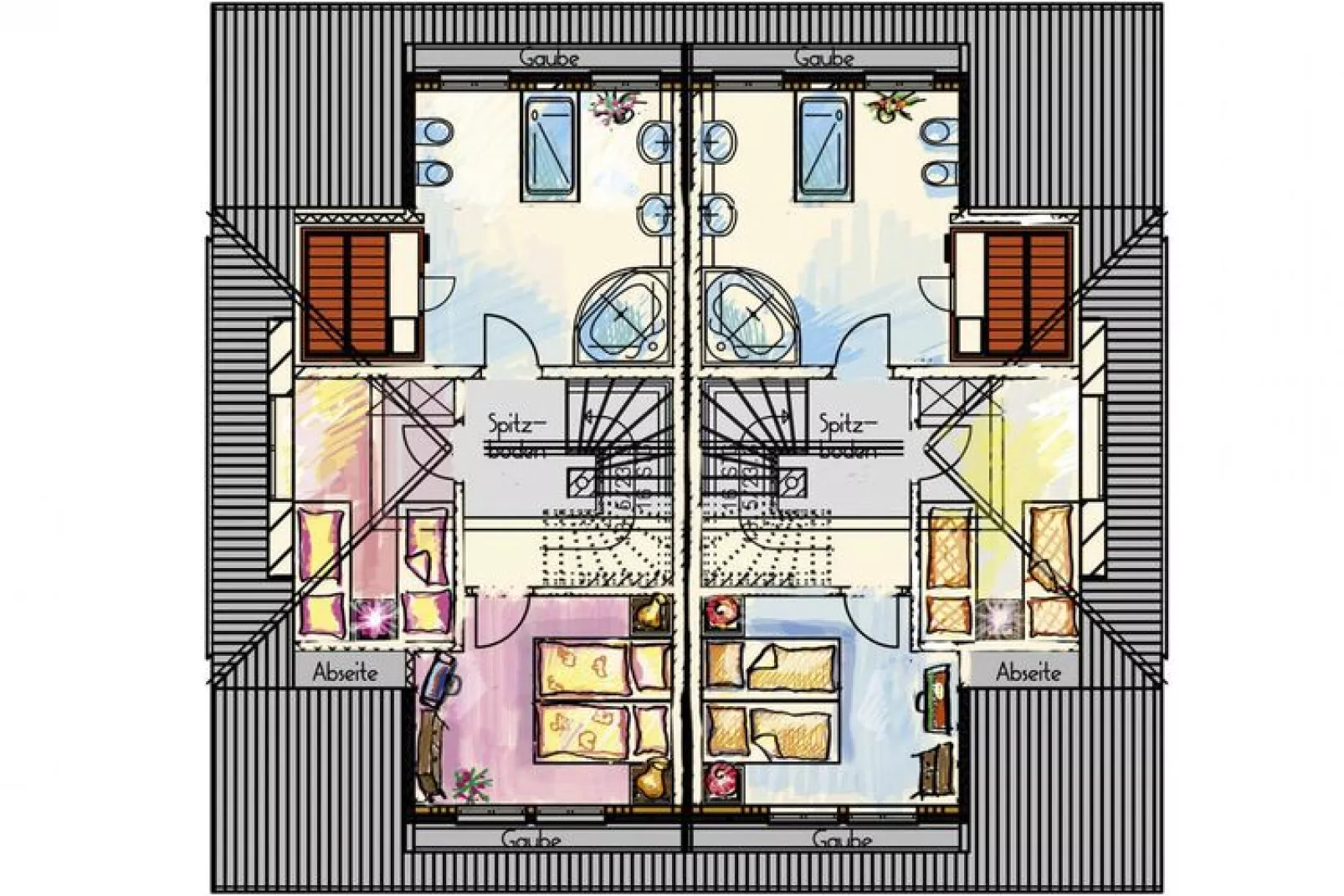 Gutshofhäuser Sellin-Plattegrond