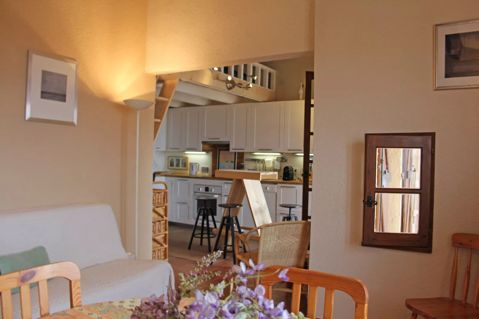 Vue mer-Woonkamer