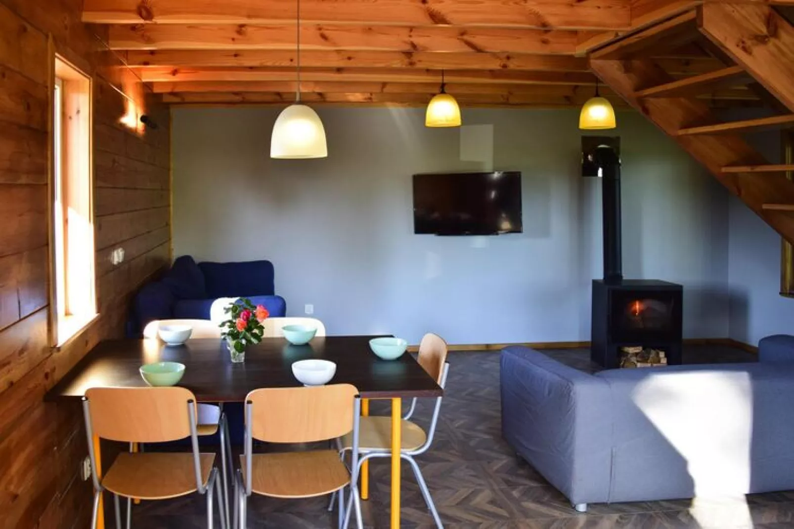 Holiday home Parchowo-Woonkamer