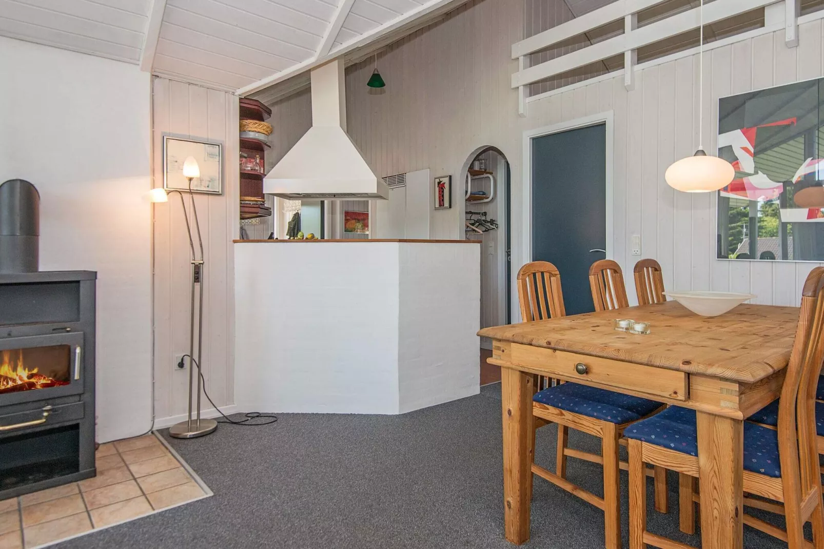 Moderne chalet in Hejls met sauna en bubbelbad-Binnen