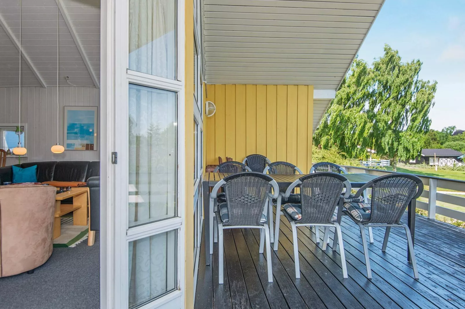 Moderne chalet in Hejls met sauna en bubbelbad-Uitzicht