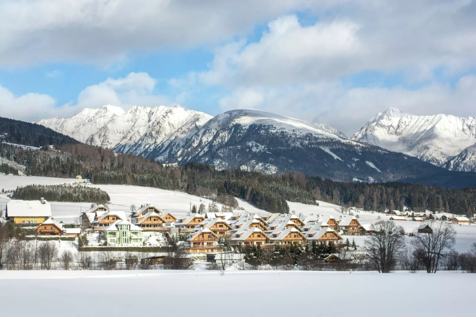 Panoramachalet Lungau-Uitzicht winter