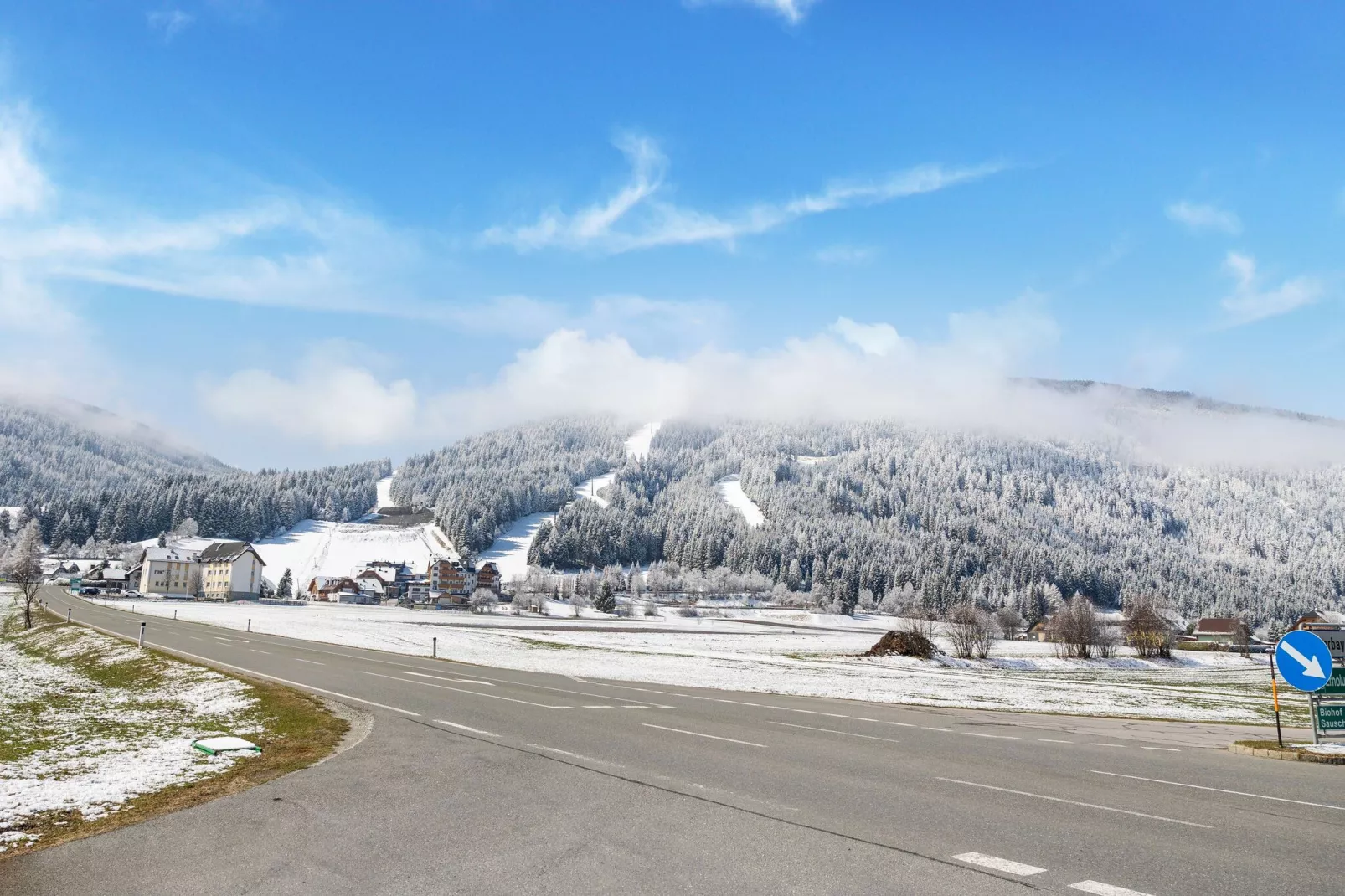 Chalet an der Piste-Gebied winter 5km