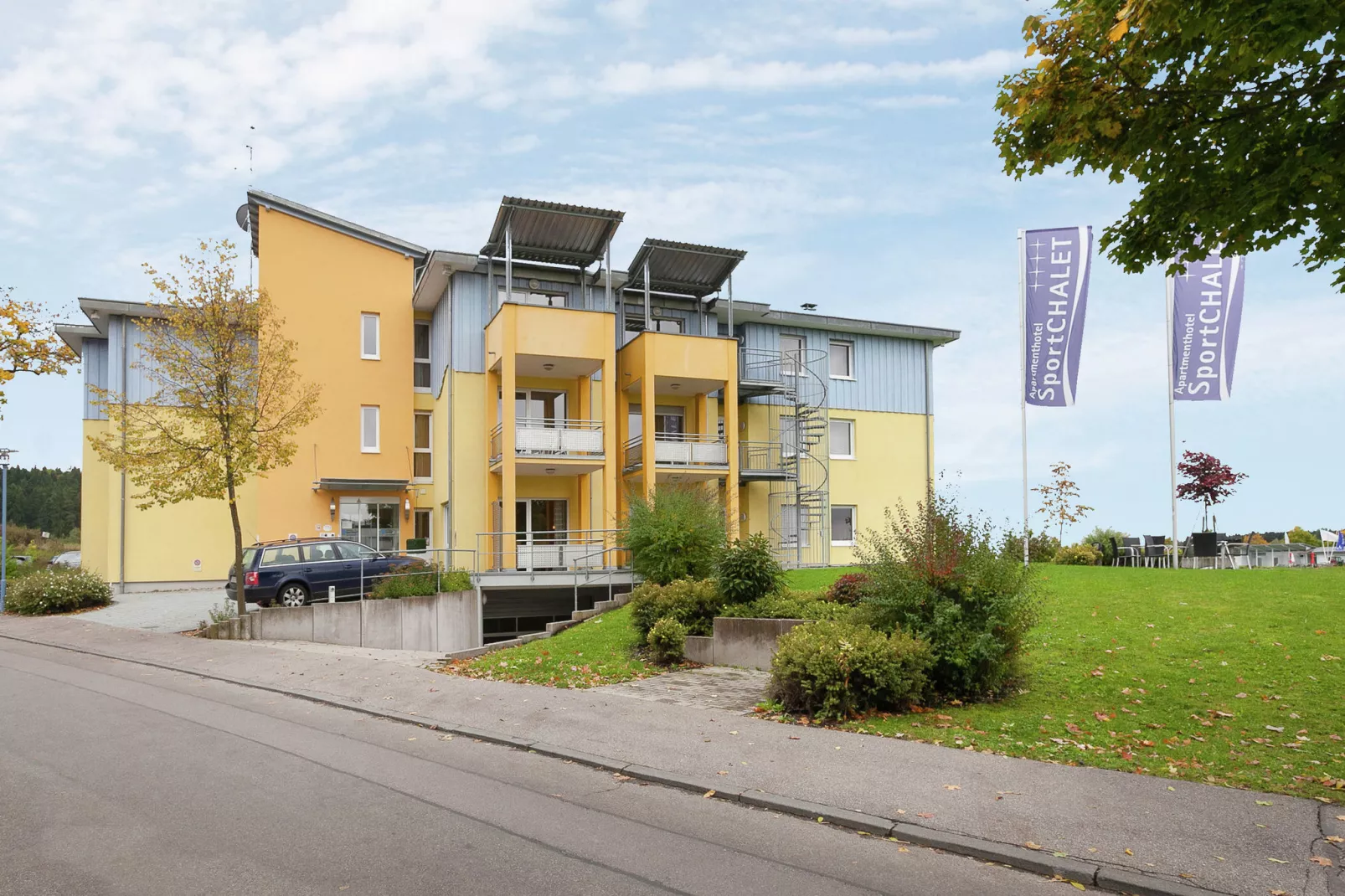 Apartmenthaus SportCHALET-Buitenkant zomer