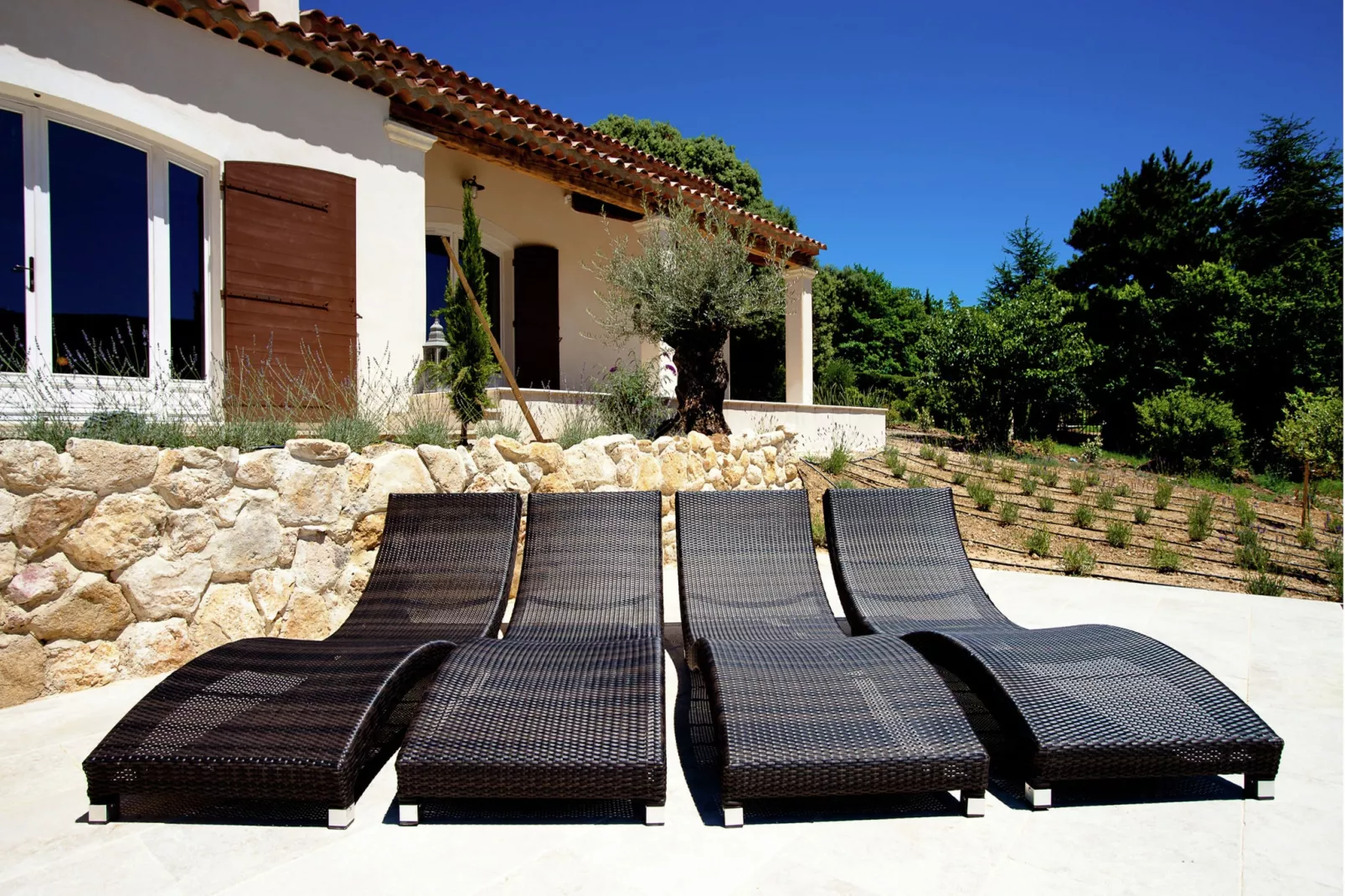 La Colline de Rêve plus 4 gîtes-Terrasbalkon