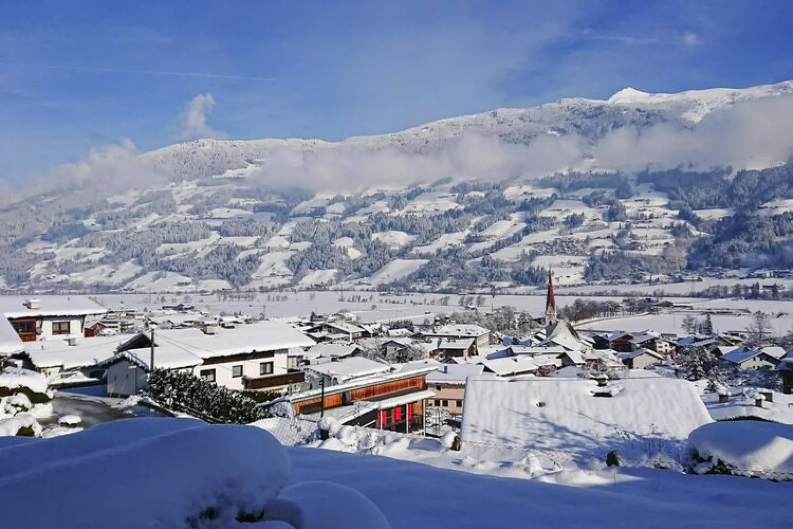 Ferienhaus Marienbergl - 10 Personen-Uitzicht winter