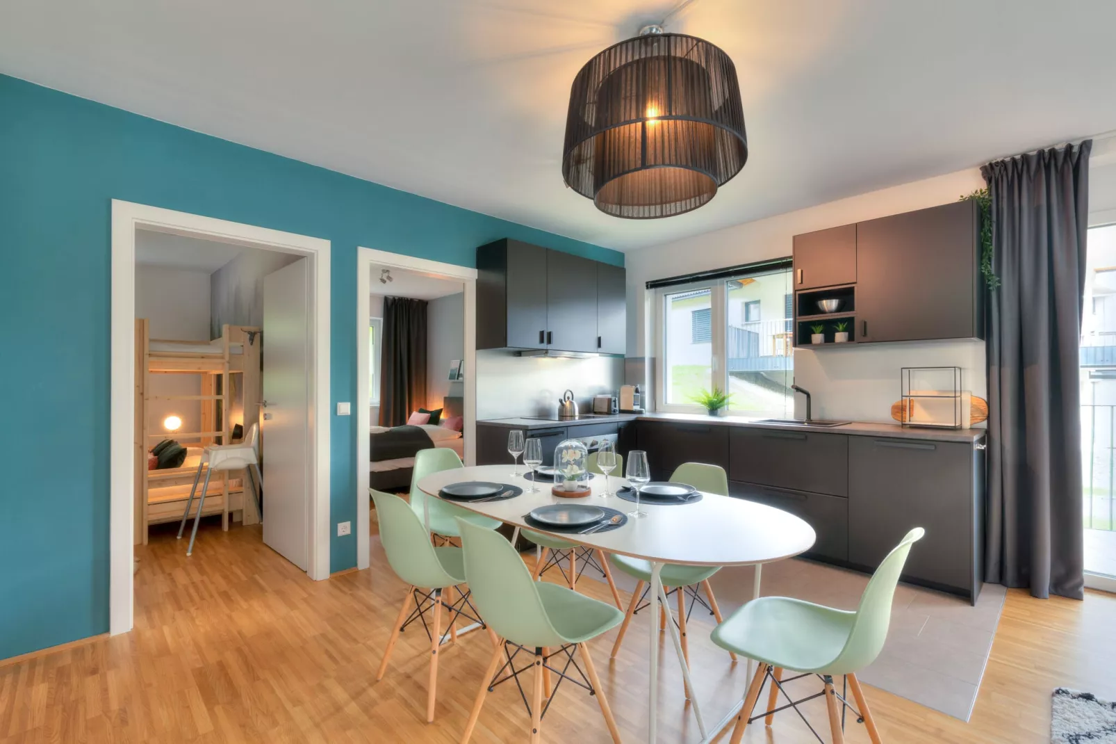 Apartment Mountain View-Eetkamer