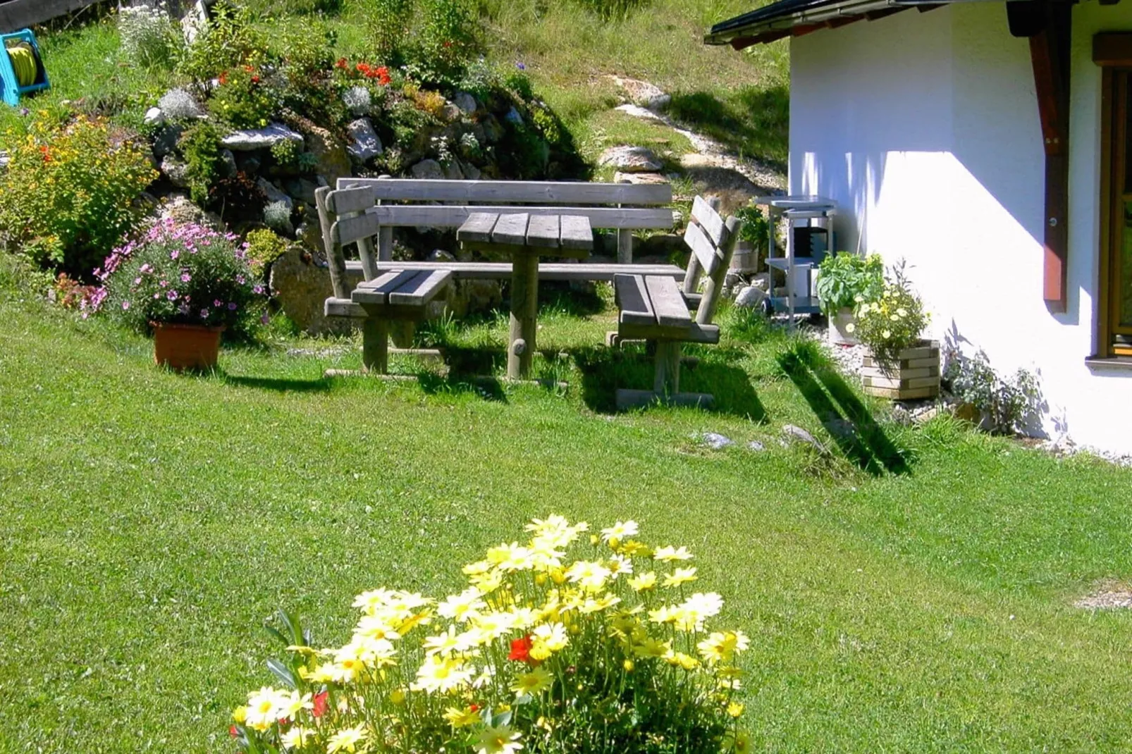 Appartement Sonnenalp-Tuinen zomer