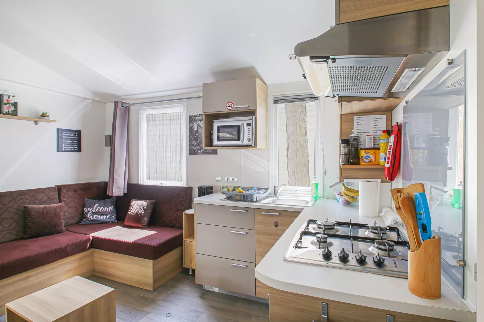 Mobil-home 4 pax-Keuken