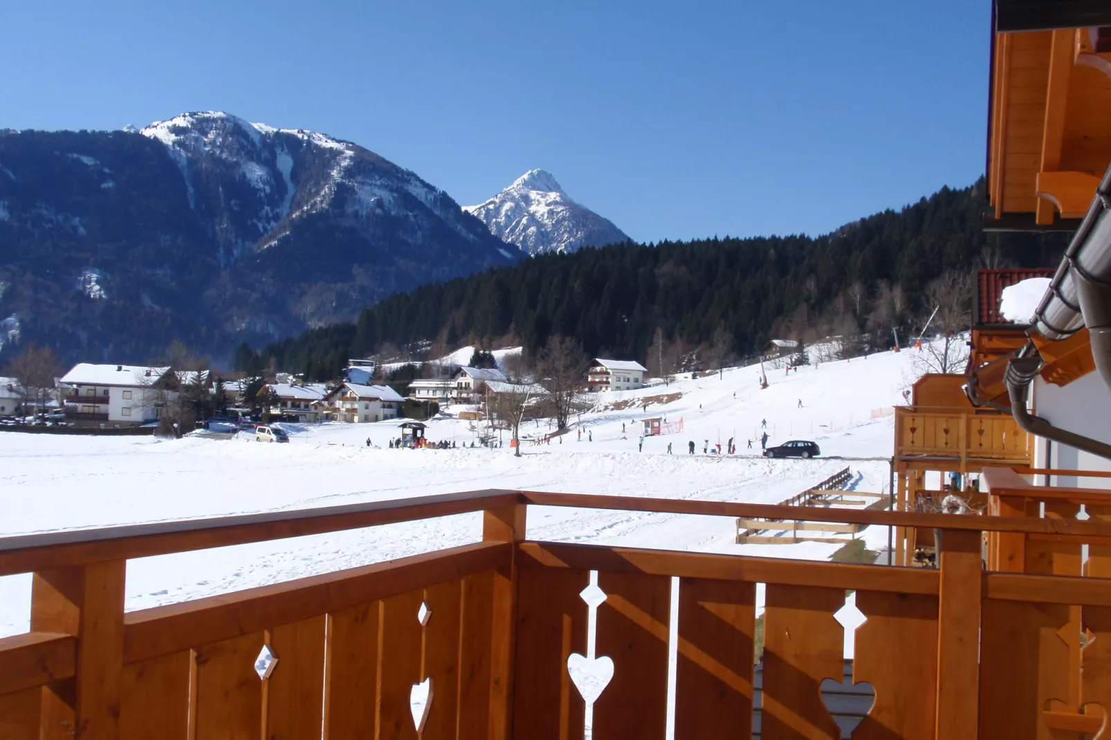 Chalet an der Sonnenpiste-Uitzicht winter