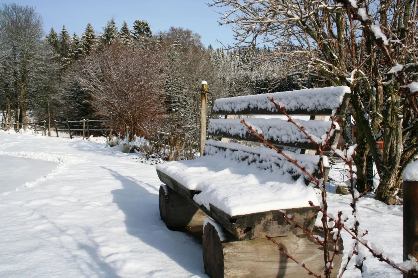 Schwarzwaldhaus Pferdeklause-Gebied winter 5km