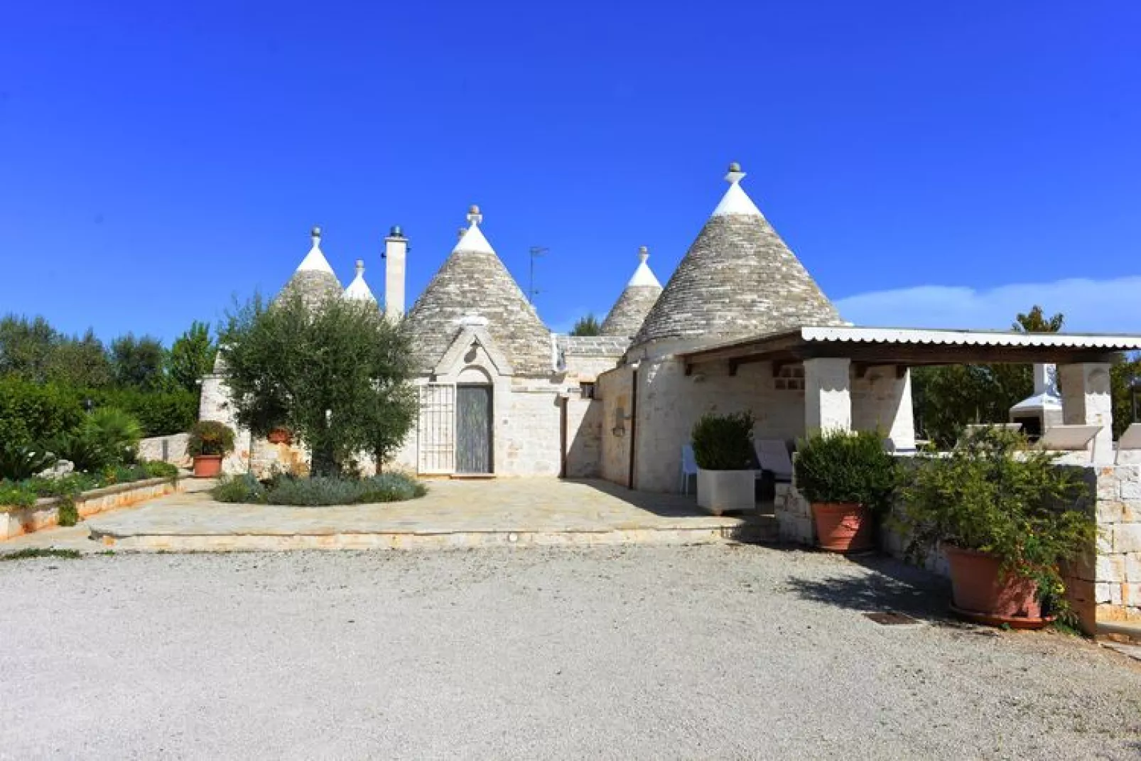 Holiday home Cisternino-Trullo Ulivo Antico-Buitenkant zomer