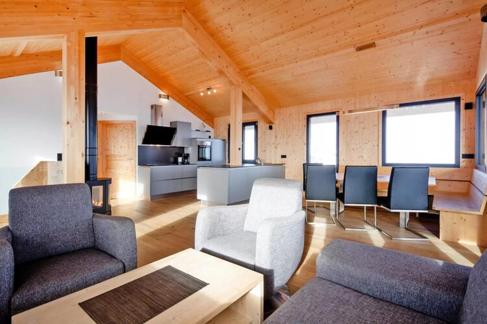 Holiday resort Alpenpark Turracher Höhe, Turracher Höhe-Haus A-Woonkamer