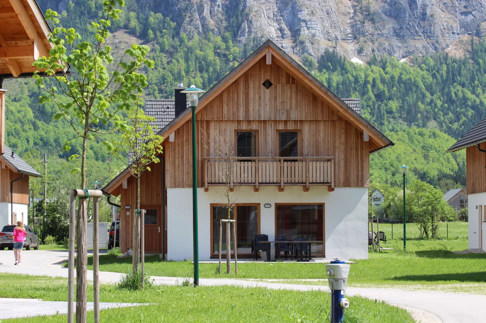 Holiday resort Obertraun, Obertraun am Hallstättersee-Chalet Traunsee-Chalet Traunsee-Buitenkant zomer