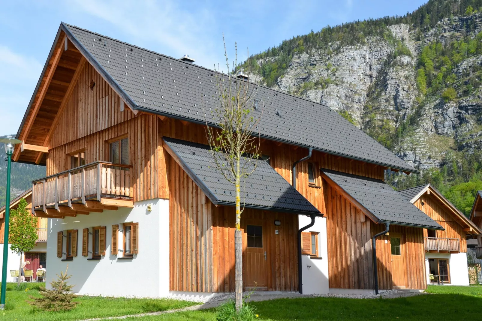 Holiday resort Obertraun, Obertraun am Hallstättersee-Chalet Hallstättersee-Chalet Hallstättersee-Buitenkant zomer