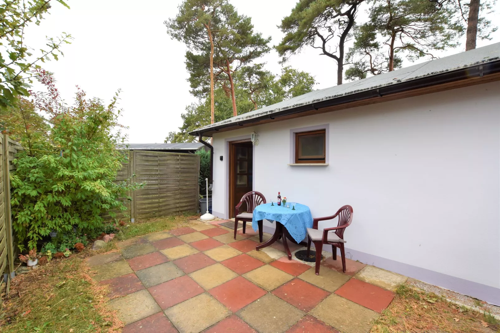 Salzhaff-Finka Pepelow Campingplatz für Surfer-Terrasbalkon