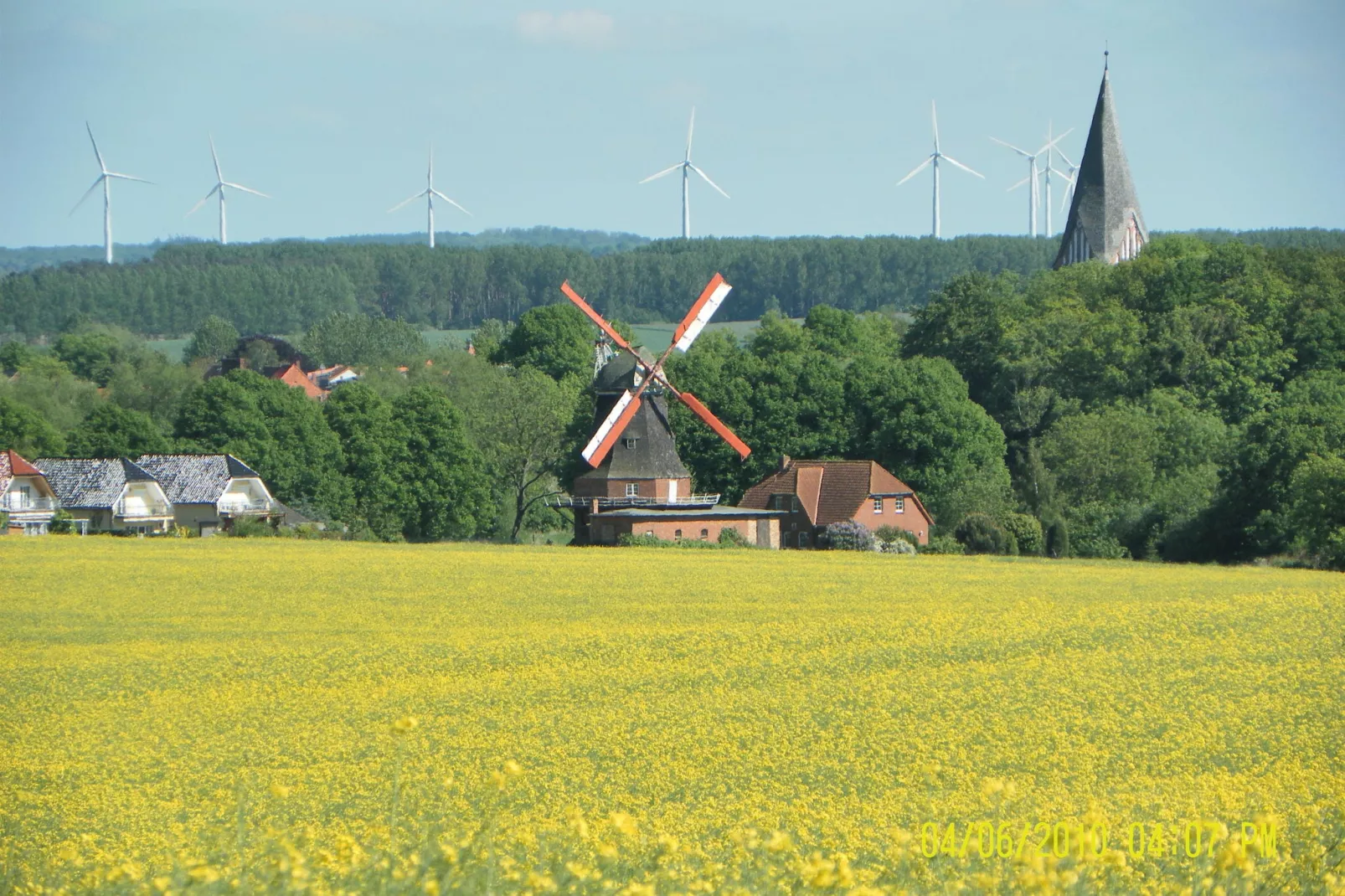 Zur Windmühle-Gebieden zomer 1km