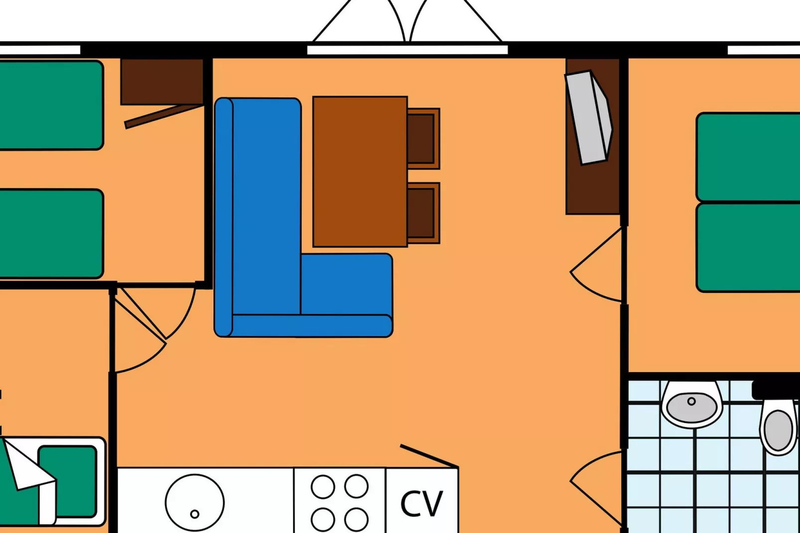 Vakantiepark Beach Resort 1-Plattegrond