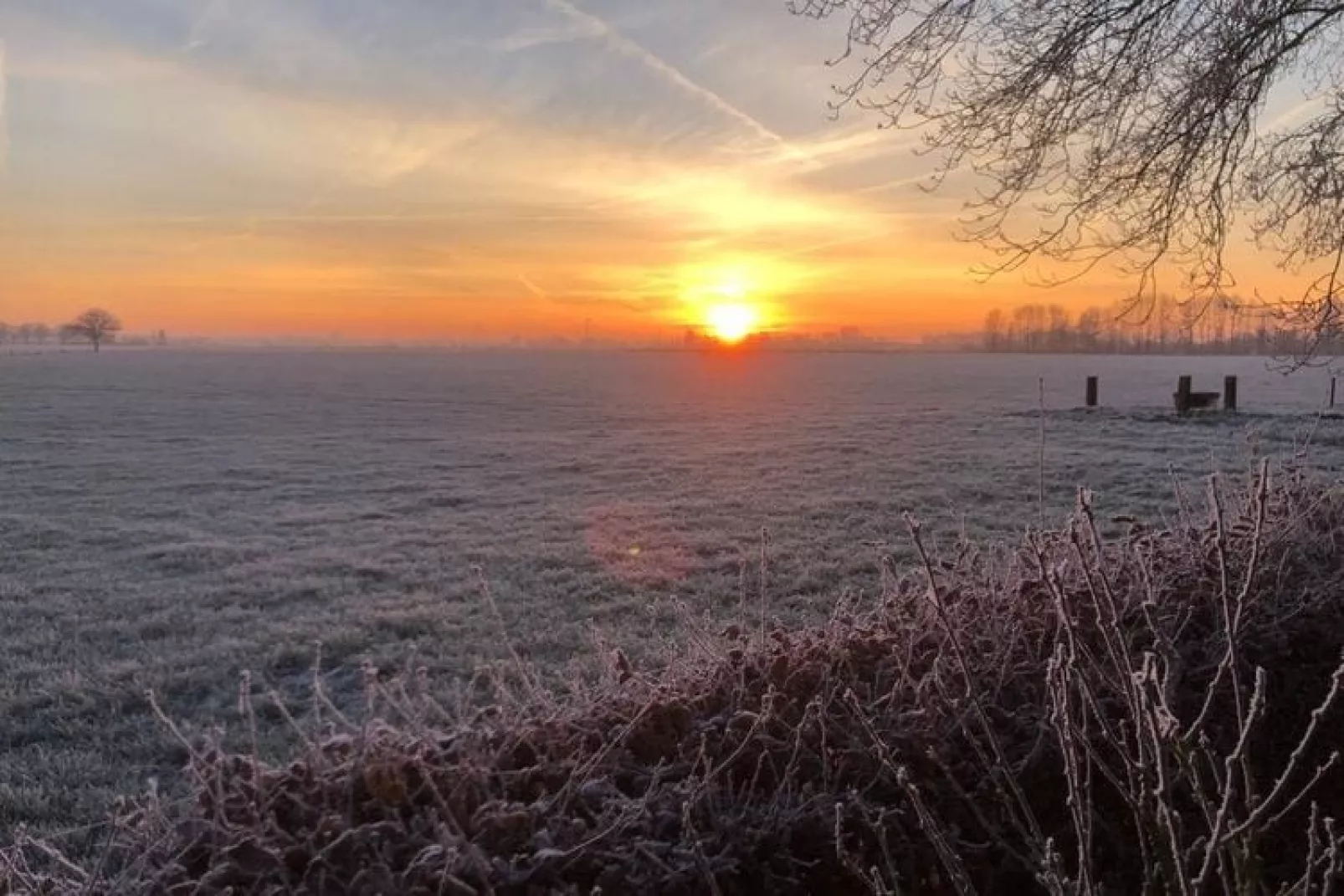 Villa Grenszicht-Gebied winter 1km