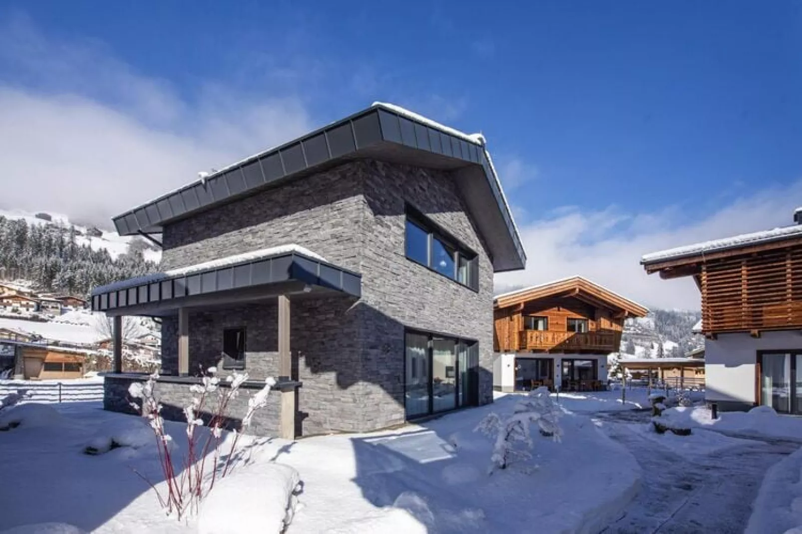 Feriendorf Das Dorf - Steinhaus-Exterieur winter